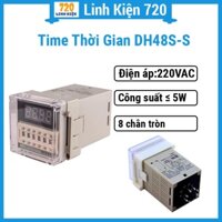 Time thời gian DH48S-S 220VAC 0.1S-99H, màn hình LED hiển thị đếm (lặp lại theo chu kì)