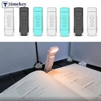 Timekey Led Clip-on Bookmark Book Light USB Đèn đọc sách có thể sạc lại Đèn Led Mini Độ sáng có thể điều chỉnh Đèn bàn di động B3P3
