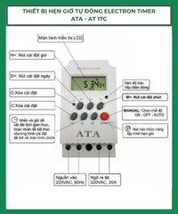 Timer ATA AT-17C – Thiết bị hẹn giờ máy bơm nước tưới cây van điện từ