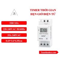 Timer Thời Gian Công Tắc Hẹn Giờ Điện Tử THC15A Hiệu BERM