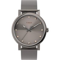 Timex Women's Originals 38mm Analog Quartz Stainless Steel Strap, Gray, 18 Casual Watch (Model: TW2U05600)