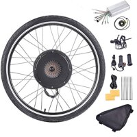 Timstono 26" Front/Rear Wheel Electric Bicycle Wheel Kit 48V 1000W E-Bike Conversion Kit, Cycling Hub Motor with Intelligent Controller and PAS...