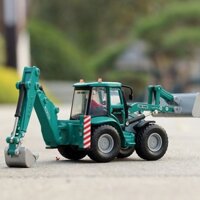 Tinh Bang1/60Xe Nâng Hai Chiều Hợp Kim, Máy Xúc, Máy Xúc, Mô Hình Xe Kỹ Thuật, Máy Xúc Hai Đầu Bận Rộn