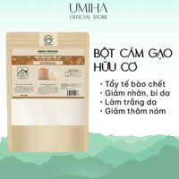 Tinh Bột Cám Gạo Nguyên Chất UMIHOME 40G Tẩy da chết, dưỡng trắng hồng da hiệu quả - Túi 40G