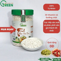 Tinh bột củ sen nguyên chất 500g thương hiệu Việt Green màu ngà hồng 100% Natural giàu dinh dưỡng và nhiều công dụng tốt