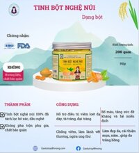 Tinh bột nghệ (dạng bột) 200g – Cô gái BH.NÔNG