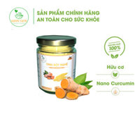 Tinh Bôt Nghê HAPPY FARM 100 Nguyên chất, Nguyên liệu hữu cơ - Chai Thuy Tinh Cao Câp 100g