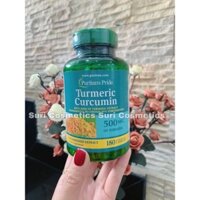 Tinh bột Nghệ Turmeric Curcumin Puritan Pride 500mg 180 viên Mỹ
