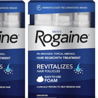 Tinh chất bôi tóc Rogaine 5% dạng bọt cho nam, ngăn rụng hói và mọc tóc, mày, râu