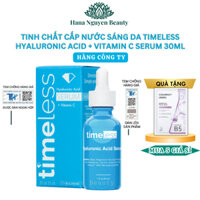 Tinh chất cấp nước sáng da Timeless Hyaluronic Acid + Vitamin C Serum 30ml