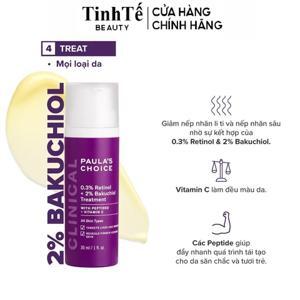 Tinh chất chống lão hóa từ Retinol và Bakuchiol  Paula's Choice Clinical 0.3% Retinol + 2% Bakuchiol 30ml
