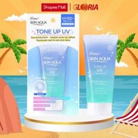 Tinh Chất Chống Nắng Cho Da Vàng, Khuyết Điểm Đỏ Sunplay Skin Aqua Tone Up UV Essence BLUE 50g