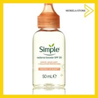 Tinh chất chống nắng, chống oxy hóa Simple Protect 'N' Glow Radiance Booster SPF 30 Glowing Skin Invisible 50ml