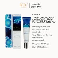 Tinh Chất Collagen Đặc Trị Bọng Mắt Collagen Farmstay- Water Full Moist Rolling Eye - 25ml