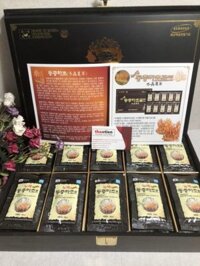 Tinh chất Đông Trùng Hạ Thảo Hàn Quốc KANG HWA SILKWORM CORDYCEPS – Hộp gỗ đen 60 gói x 10ml