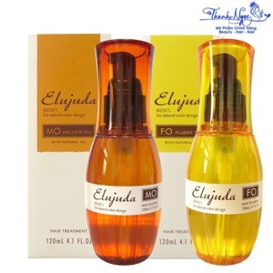 Tinh chất dưỡng bóng dành cho tóc mảnh Argan Milbon Deesse's Elujuda Fo Fluent Oil 120ml