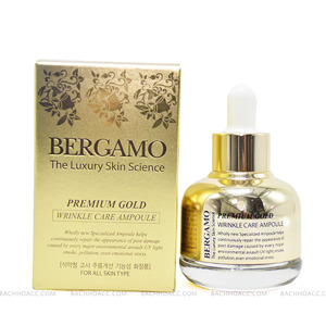 Tinh chất dưỡng da Bergamo Premium Gold Wrinkle Care Ampoule 30ml