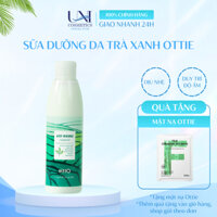Tinh Chất Dưỡng Da Trà Xanh Ottie Green Tea Emulsion Sữa Dưỡng Da Trà Xanh 200ml