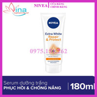 Tinh Chất Dưỡng Thể Trắng Da Nivea Extra White Repair & Protect Body Serum - Chống Nắng Ban Ngày 180ml