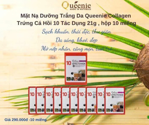 Tinh chất dưỡng trắng da, bổ sung collagen Queenie 50ml