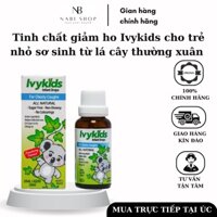 Tinh chất giảm ho Ivykids cho trẻ nhỏ sơ sinh từ lá cây thường xuân