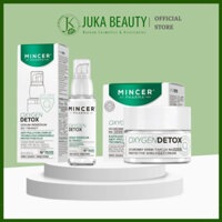 Tinh chất/ Kem dưỡng Detox phục hồi, ngừa lão hóa Mincer Pharma Oxygen Detox SOS Face Serum/ Repairing Night Cream Mask