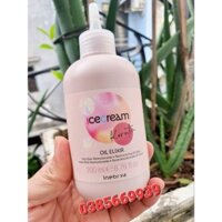 Tinh chất Keratin INEBRYA Ice-Cream Elixir Oil phục hồi tóc hư tổn khô xơ Italy 200ml