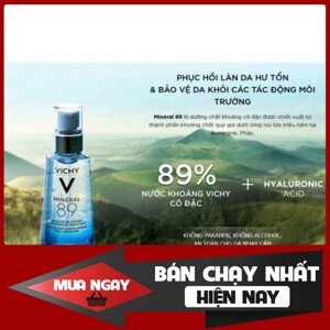 Tinh chất khoáng cô đặc bảo vệ da Vichy Mineral 89 50ml