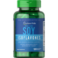 Tinh chất mầm đậu nành làm đẹp và bổ sung estrogen nội tiết nữ Puritan's Pride Soy Isoflavones 120 viên