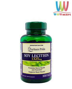 Tinh chất mầm Đậu Nành Puritan Pride Soy Lecithin 1325 mg 100 viên