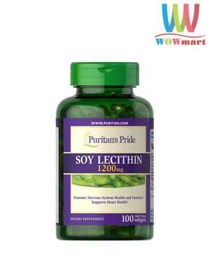 Tinh chất mầm Đậu Nành Puritan Pride Soy Lecithin 1325 mg 100 viên