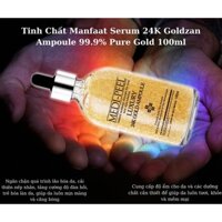 Tinh Chất Manfaat Serum 24K Goldzan Ampoule 99.9% Pure Gold 100ml