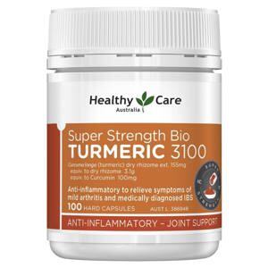 Tinh chất nghệ chữa lành vết thương giảm đau Healthy Care Turmeric 3000 100 Capsules