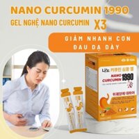 Tinh chất nghệ nano Curcumin 1990, gel nghệ nano curcumin x3 giảm đau dạ dày - Hộp 20 gói