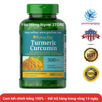 Tinh Chất Nghệ Vàng Puritan's Pride Turmeric Curcumin 500mg 180 viên của Mỹ.