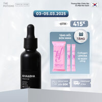 Tinh Chất Peel Da Thúc Đẩy Collagen Serum Tẩy Tế Bào Chết THE POTIONS AHA & BHA SERUM 30ml Loại Bỏ Bã Nhờn Mụn Đầu Đen