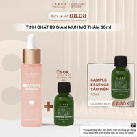 Tinh chất Serum B3 Zakka Naturals Revival Ampoule Anti Blemish 10 Niacinamide  NAG 30ml - 30ml