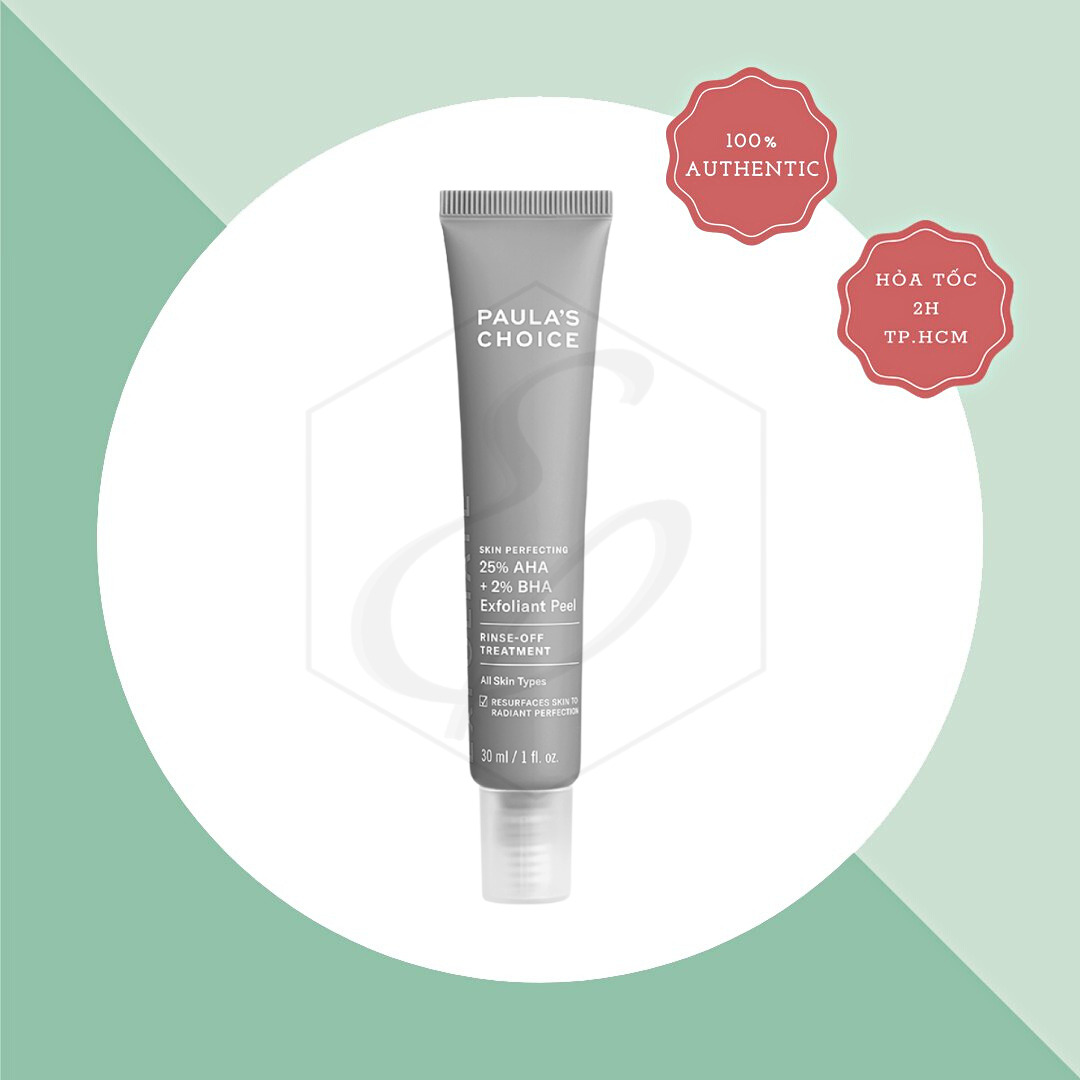 Tinh chất thay da sinh học, tái tạo tế bào mới Paula's Choice 25% AHA + 2% BHA Exfoliant Peel 30ml