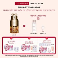 Tinh Chất Trẻ Hóa Làn Da Vùng Mắt Clarins Double Serum [Hydrolipidic System] Eye Global Age Control Concentrate 20ml