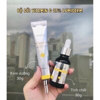 Tinh chất và kem dưỡng vitamin C 25% lumiderm trắng da xoá thâm nám - MÈO BEAUTY