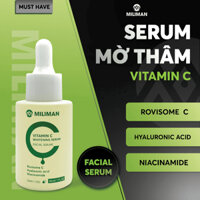 Tinh Chất Vitamin C Whitening Serum Dành Cho Nam Gới MILIMAN 30ml - Công Nghệ Rovisome C