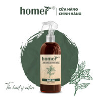 Tinh Dầu Bạc Hà Homer - Tinh Dầu Xông Thơm Phòng, Thư Giãn, Khử Mùi - Tinh dầu Sả Chanh Vỏ Quế Cam Ngọt Oải hương Ngọc Lan Tây Tràm Trà Bưởi Ngọt - Xịt phòng 250ml