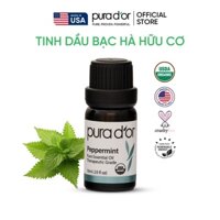 Tinh dầu Bạc Hà hữu cơ nguyên chất PURA D’OR Therapeutic Grade Peppermint Essential Oil 10ml