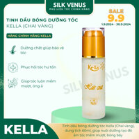 Tinh dầu bóng dưỡng tóc Kella (Chai vàng), dung tích 60ml, giúp nuôi dưỡng tạo độ ẩm tóc mềm mượt, bóng bẩy - SilkVenus