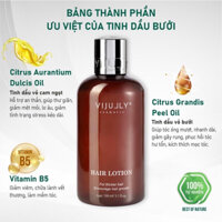 Tinh dầu bưởi, Xịt bưởi Vijully Hair Lotion kích mọc tóc nhanh dài, giảm rụng tóc, dưỡng tóc, phục hồi tóc hư tổn 150ml