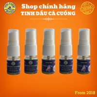 Tinh dầu Cà cuống đực tự nhiên - Thơm Cay Nồng nàn - 5 Chai mới dạng xịt. 5 ml.