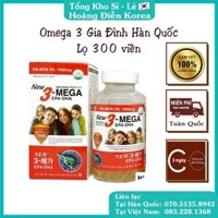 Tinh Dầu Cá Hồi Omega 3 Gia Đình Hàn Quốc Hộp 300 Viên