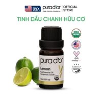 Tinh dầu Chanh hữu cơ nguyên chất PURA D’OR Therapeutic Grade Lemon Essential Oil 10ml
