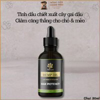 Tinh dầu chiết xuất cây gai dầu Billion Pets - Hemp Oil - Giảm căng thẳng cho chó & mèo