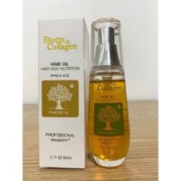 Tinh Dầu Dưỡng Phục Hồi Tóc Hư Tổn Biotin Collagen Voudioty Pasiori Oil 60ml